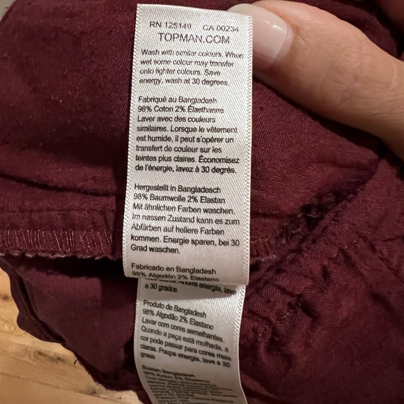 Topman Skinny Chino Pants W 34 x L32 - Picture 7 of 9